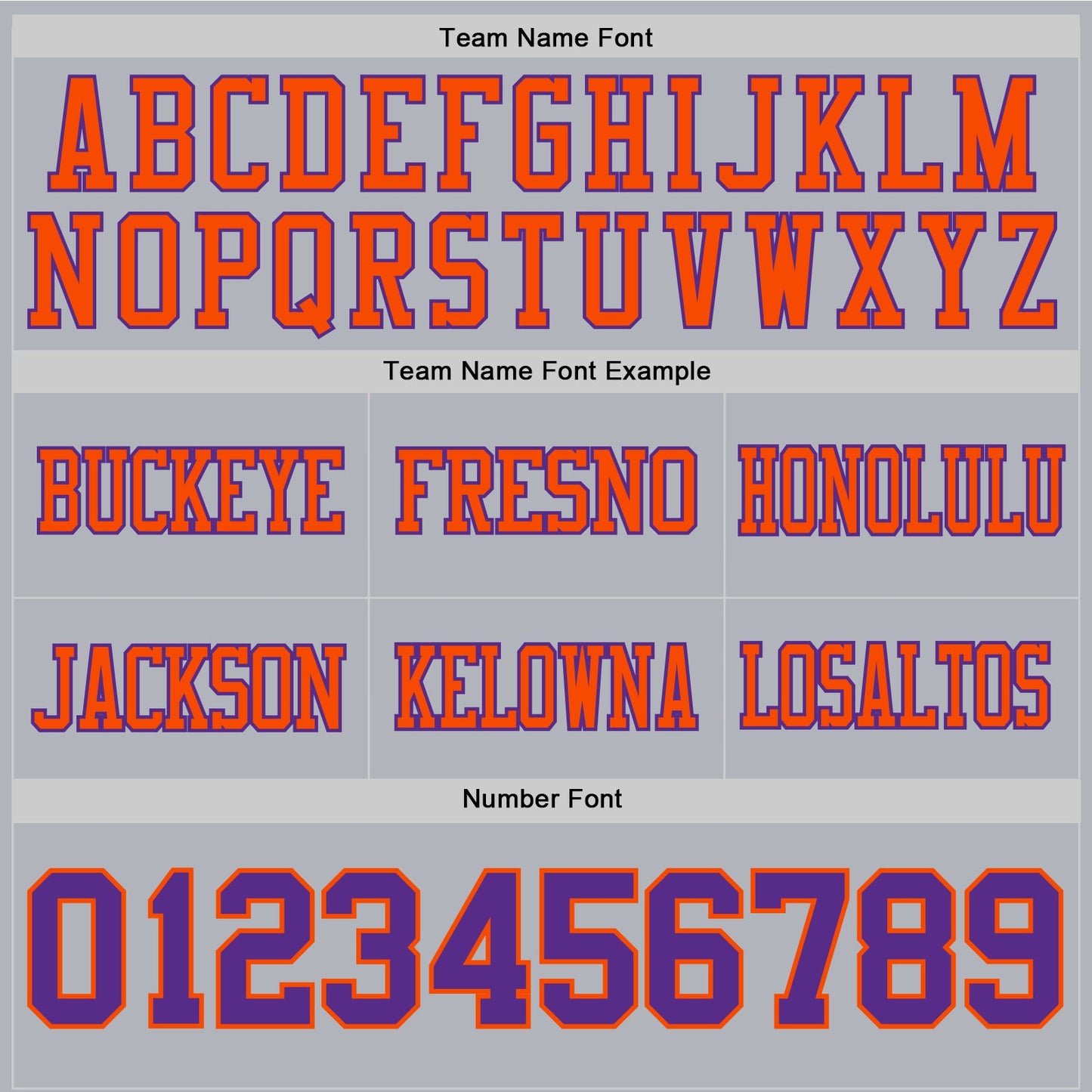 Custom Gray Purple-Orange Authentic Football Jersey view 4