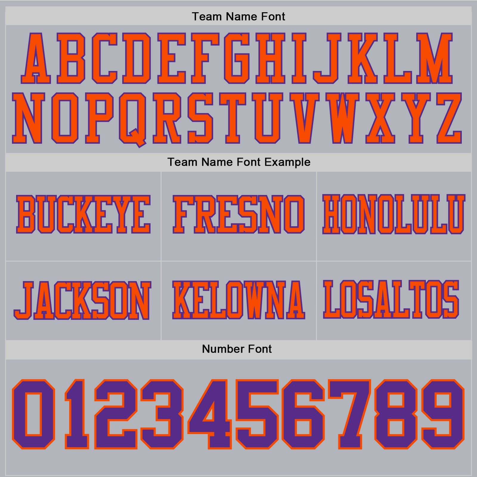 Custom Gray Purple-Orange Authentic Football Jersey view 4