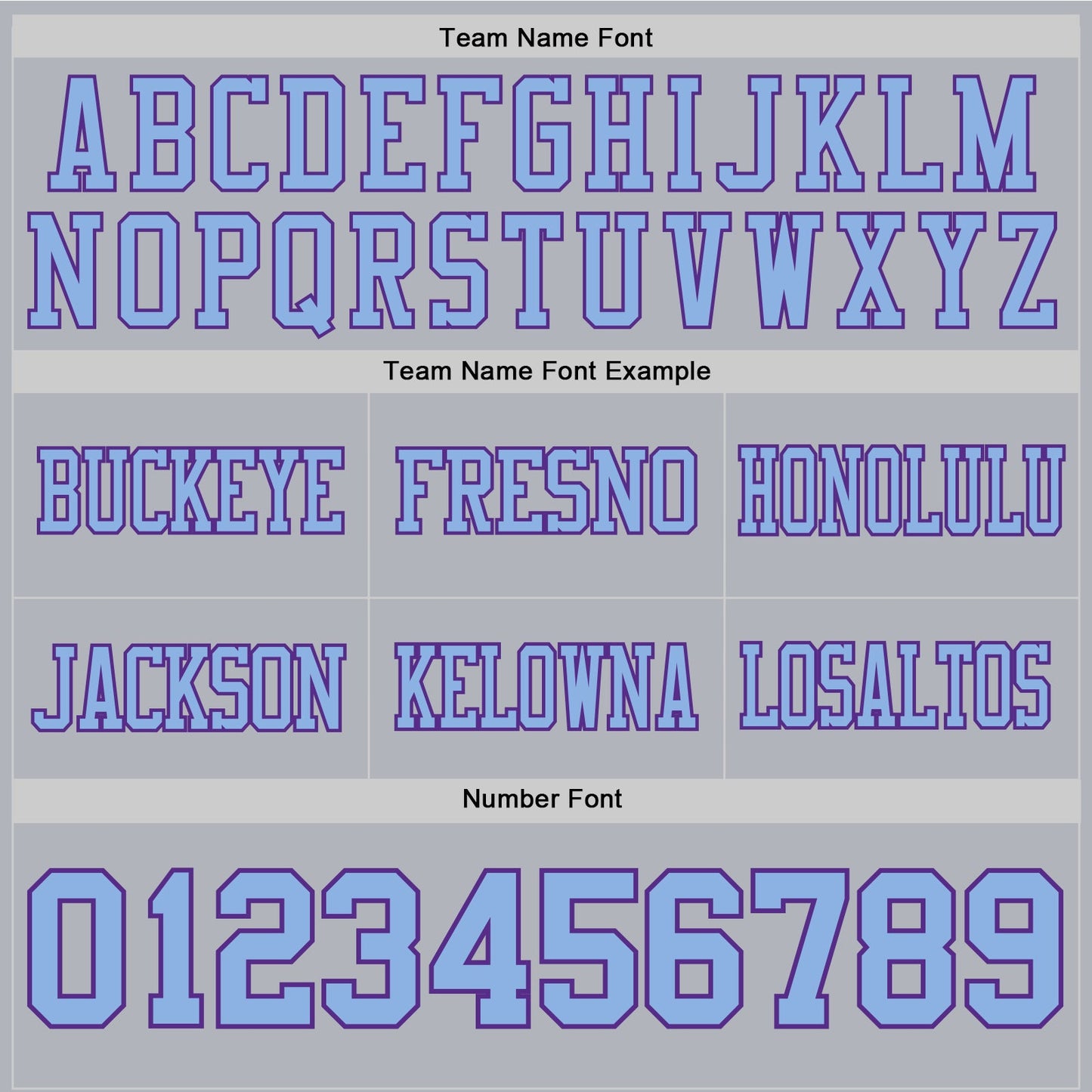 Custom Gray Light Blue-Purple Authentic Football Jersey view 4