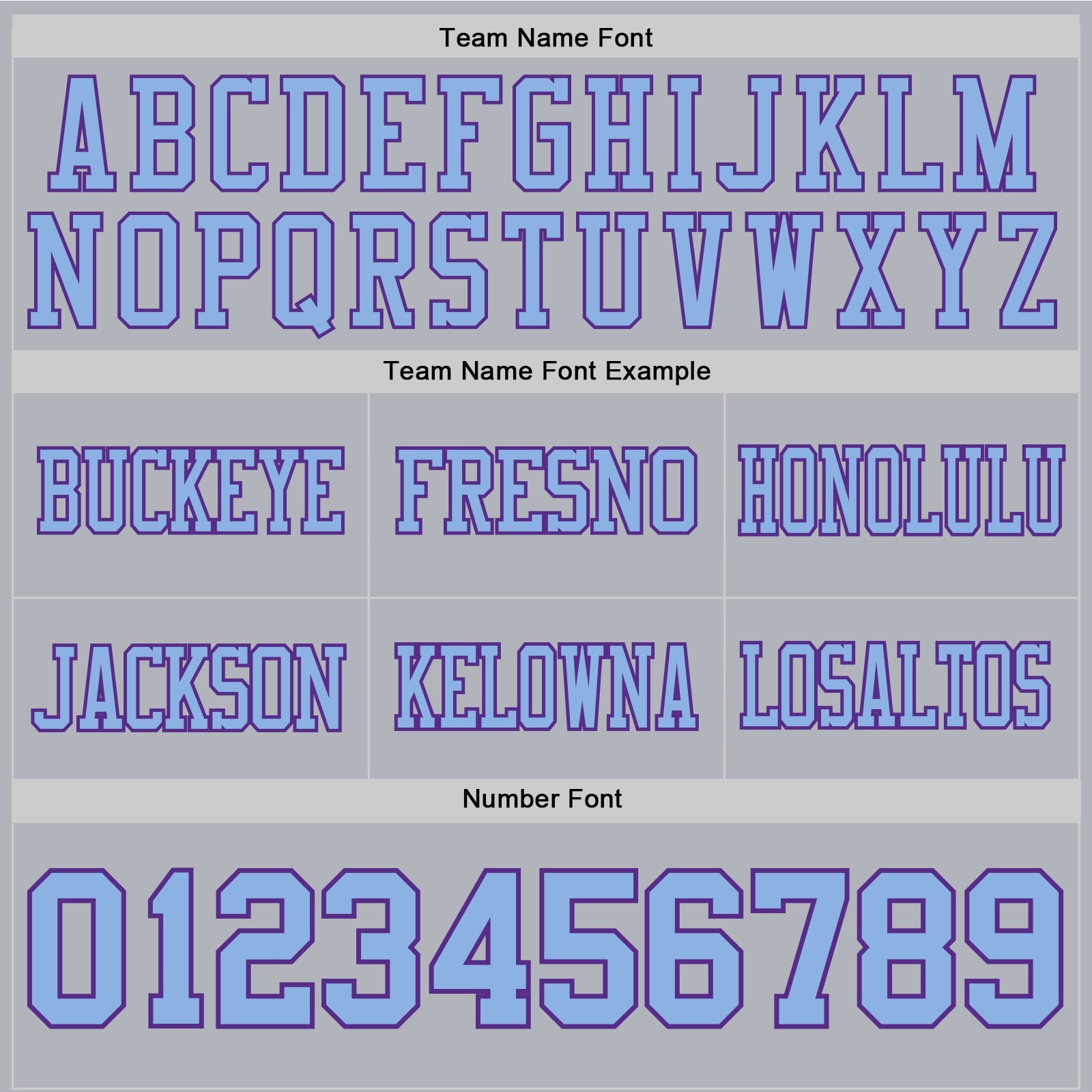 Custom Gray Light Blue-Purple Authentic Football Jersey view 4