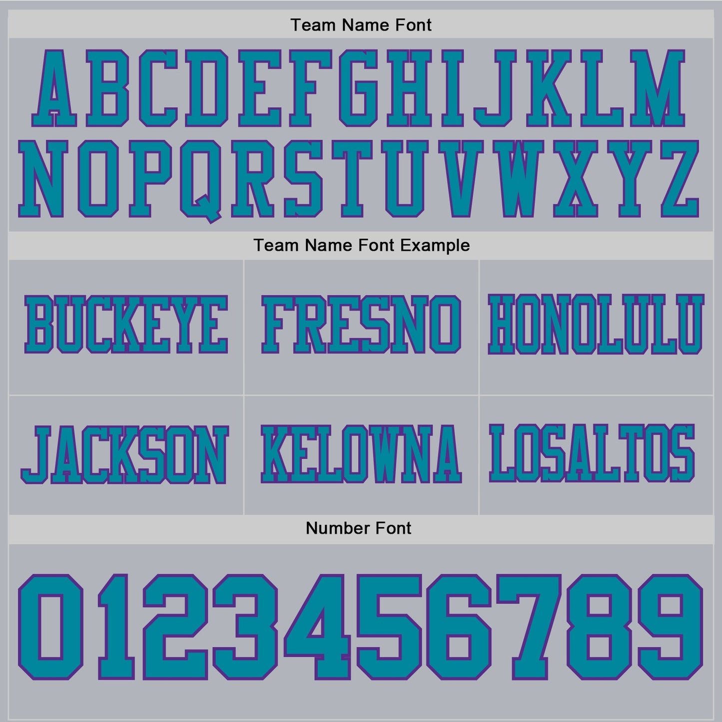 Custom Gray Teal-Purple Authentic Football Jersey view 4