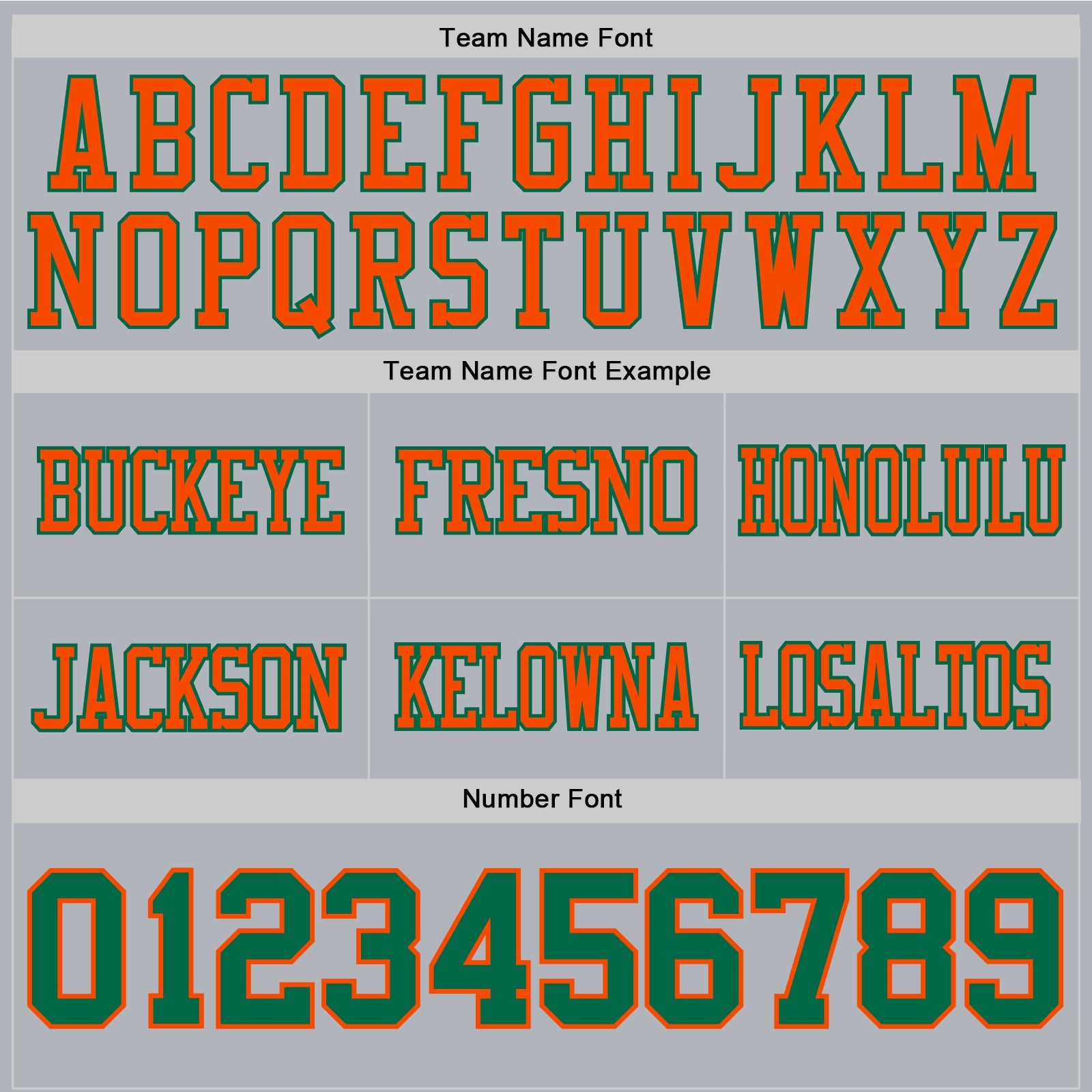 Custom Gray Kelly Green-Orange Authentic Football Jersey view 4