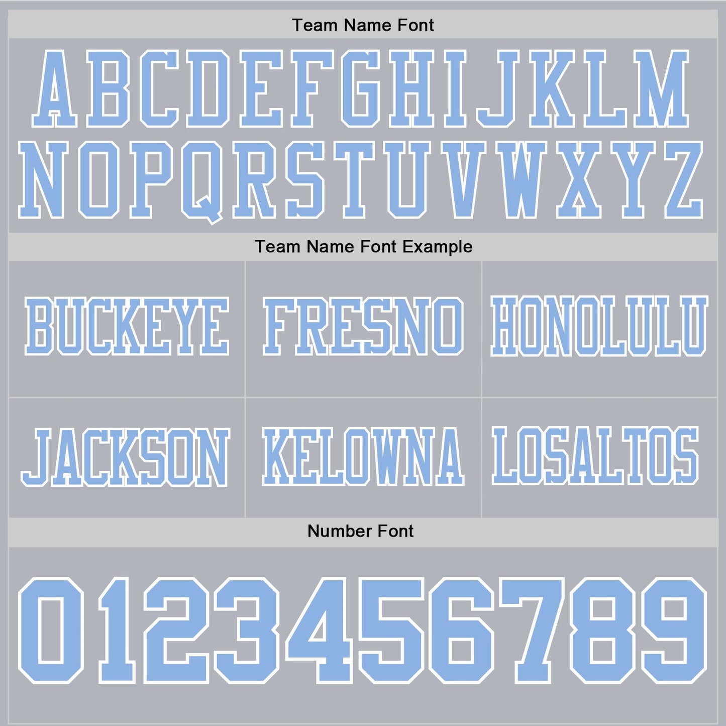 Custom Gray Light Blue-White Authentic Football Jersey view 4
