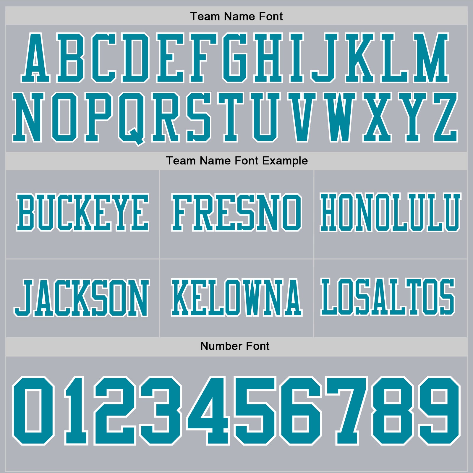 Custom Gray Teal-White Authentic Football Jersey view 4