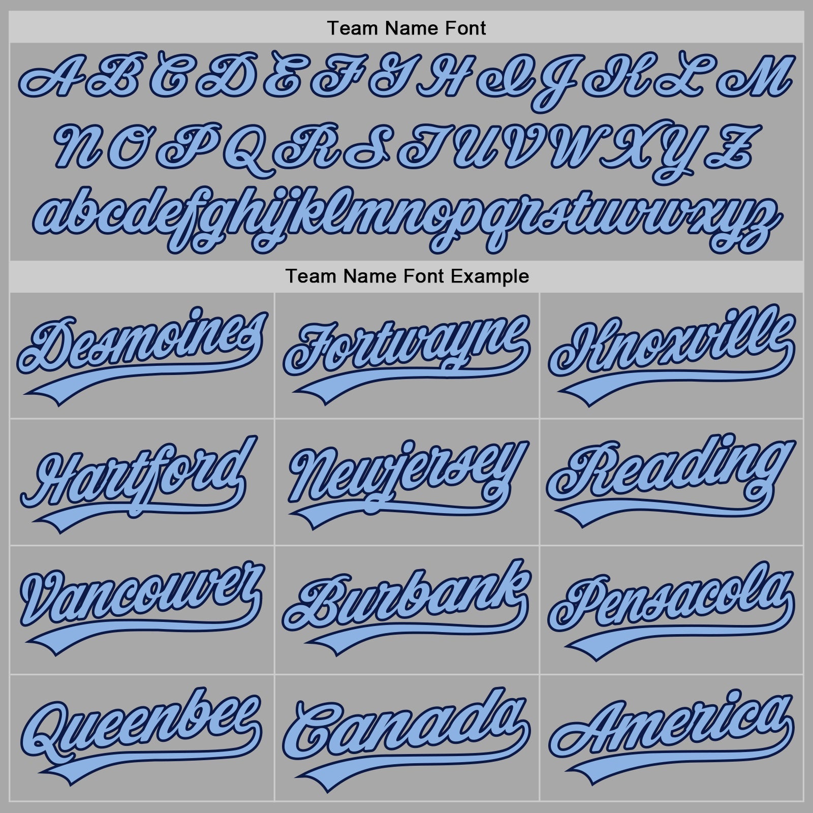 Custom Stitched Gray Light Blue-Navy Baseball Pullover Sweatshirt Hoodie view 3