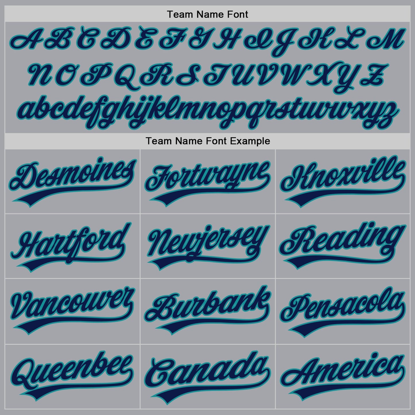 Custom Gray Navy-Teal Authentic Baseball Jersey view 4
