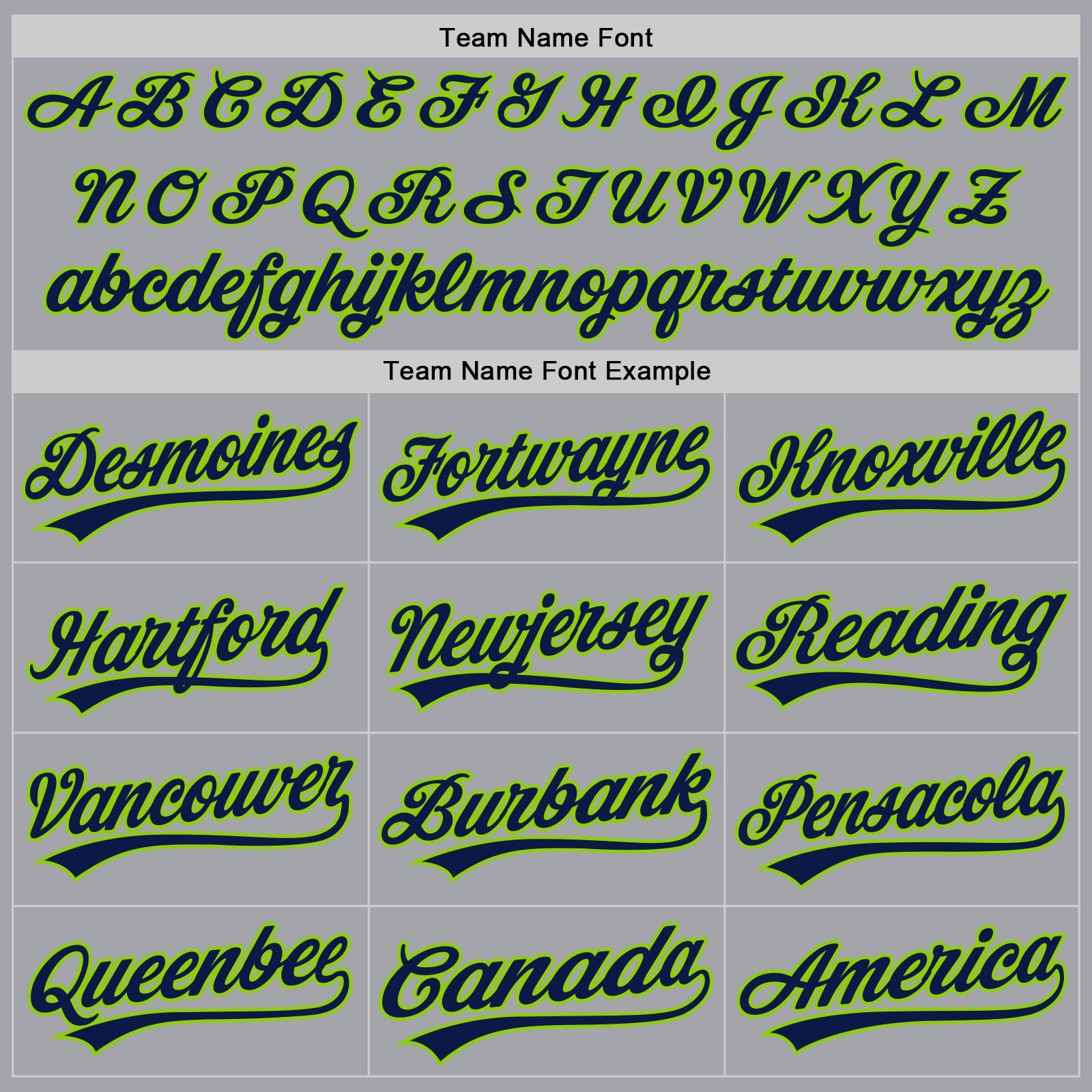 Custom Gray Navy-Neon Green Authentic Baseball Jersey view 4
