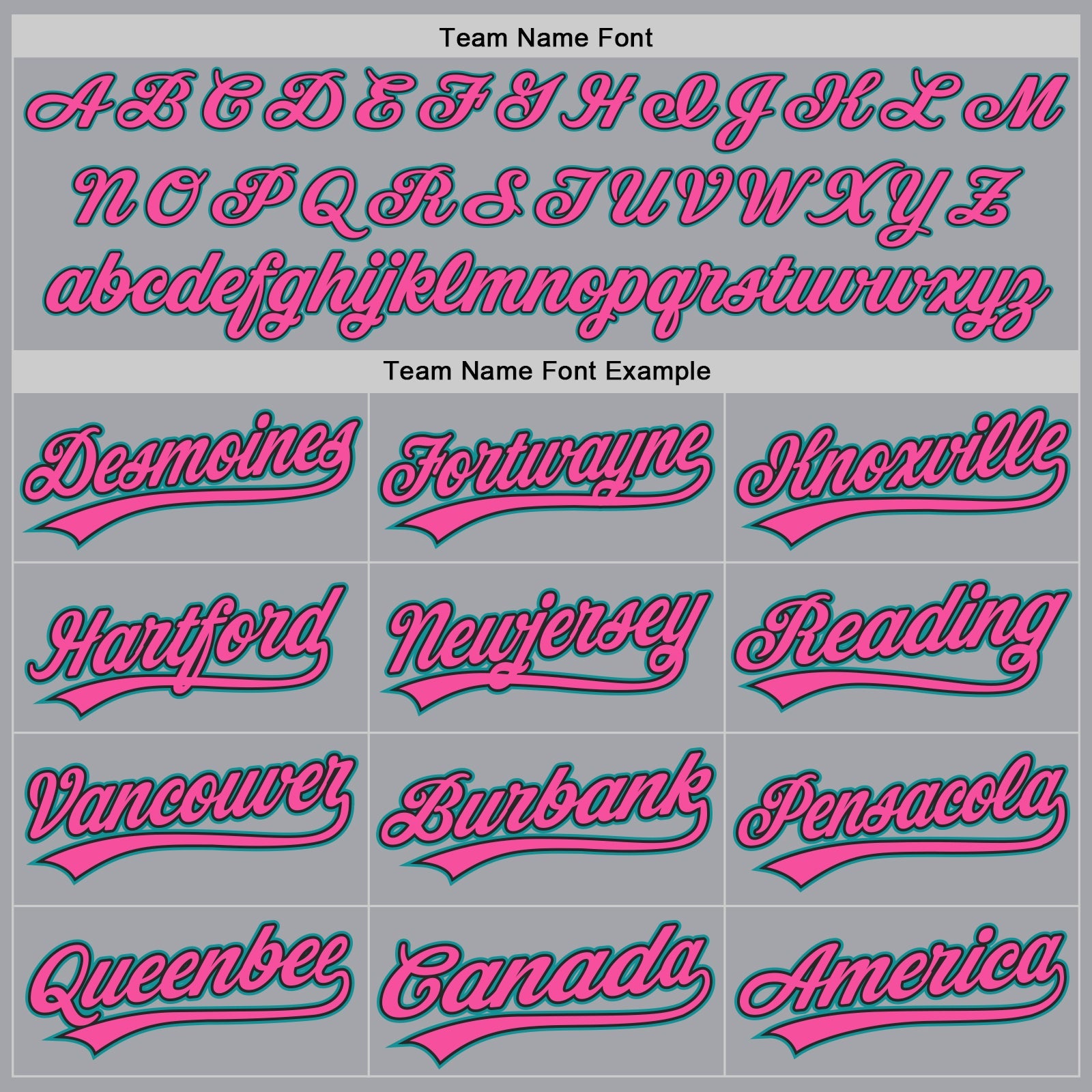 Custom Gray Teal Black-Pink Authentic Baseball Jersey view 4