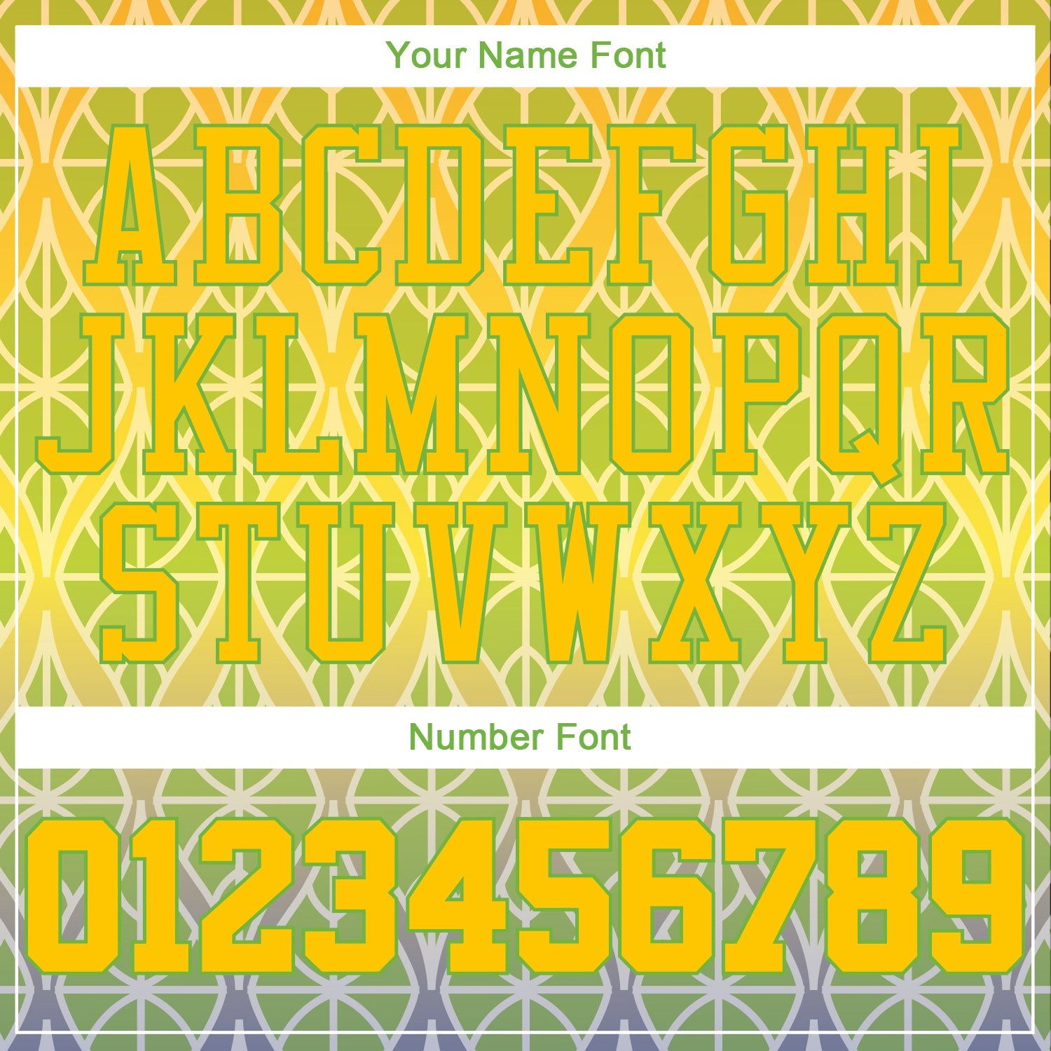 Custom Green Gold-Neon Green 3D Pattern Design Authentic Baseball Jersey view 5