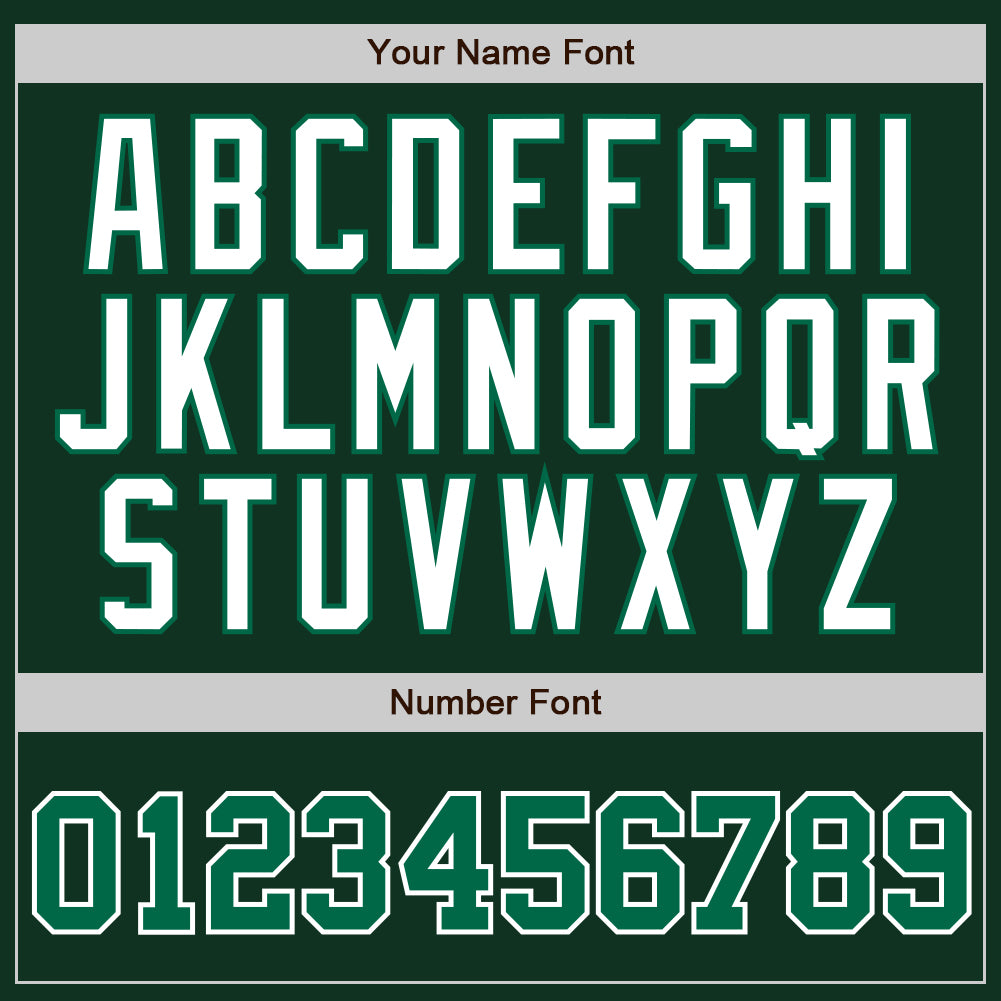 Custom Green White Pinstripe Kelly Green-White Authentic Baseball Jersey view 4