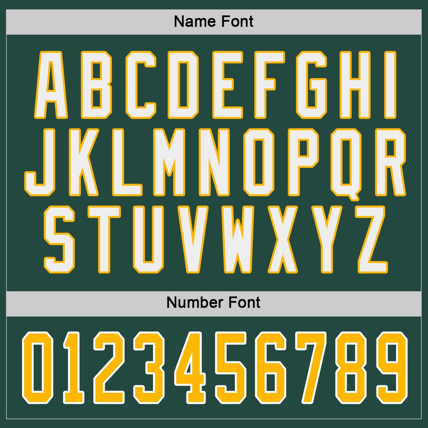 Custom Green Gold-White Hockey Jersey view 4