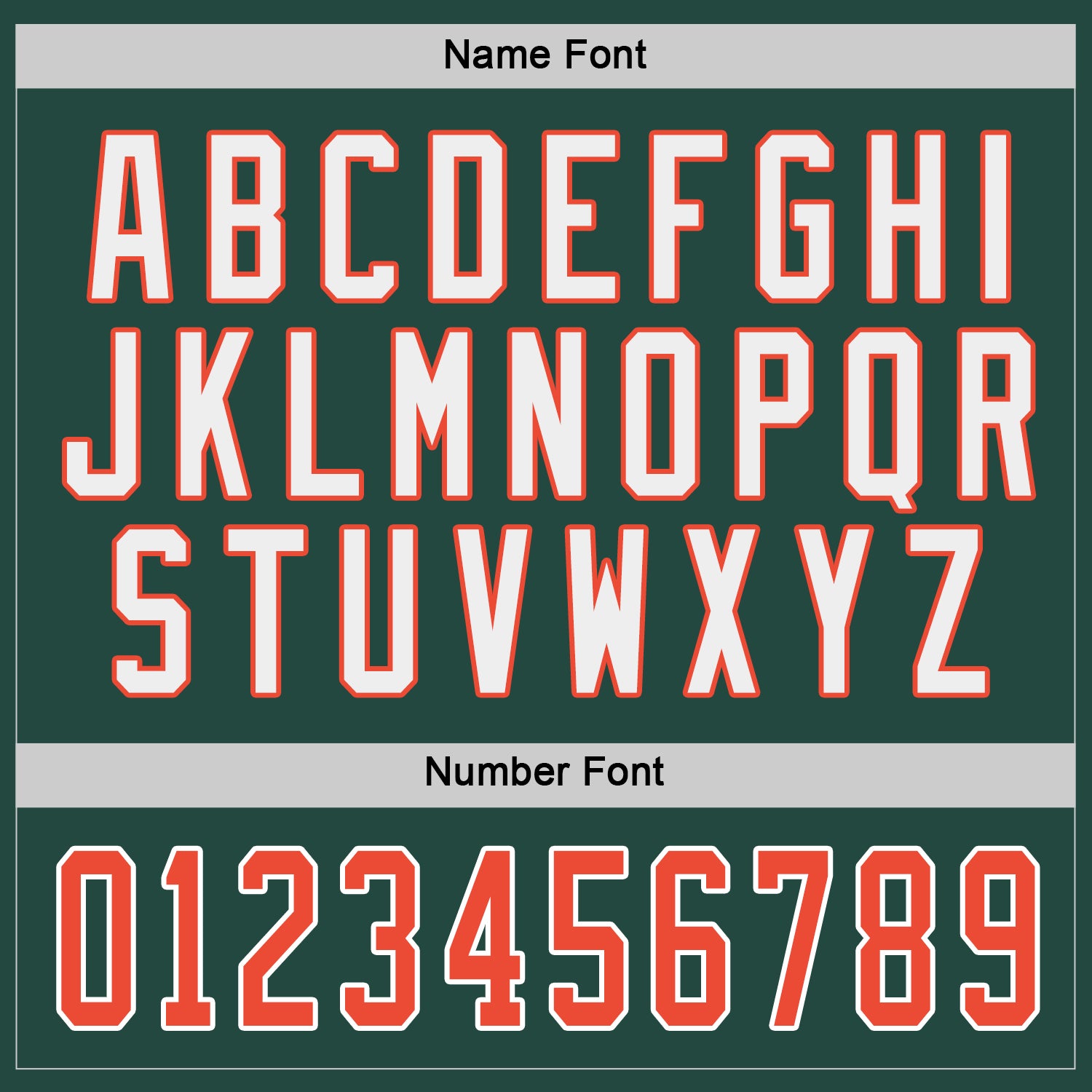 Custom Green Orange-White Hockey Jersey view 4