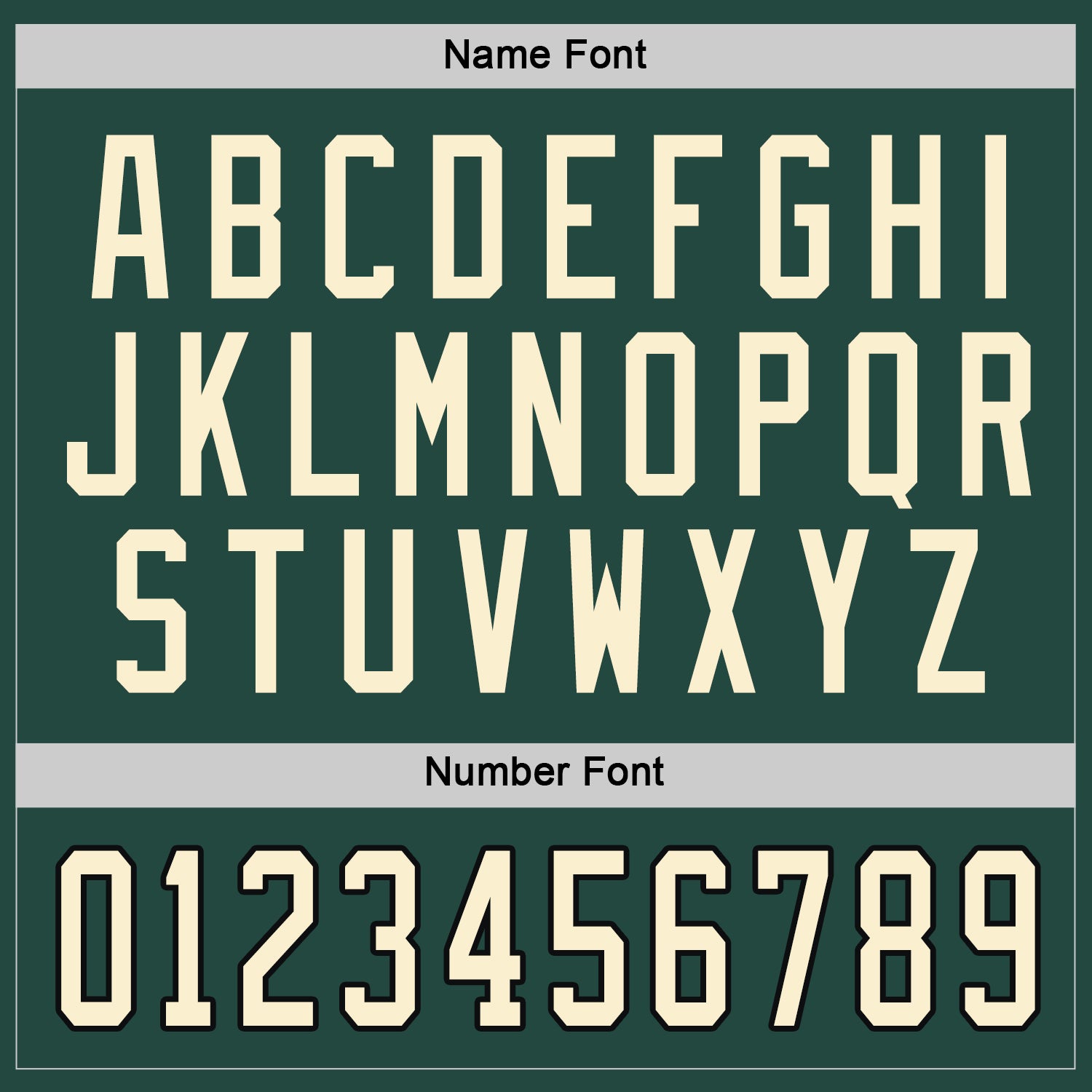 Custom Green Cream-Black Hockey Jersey view 4