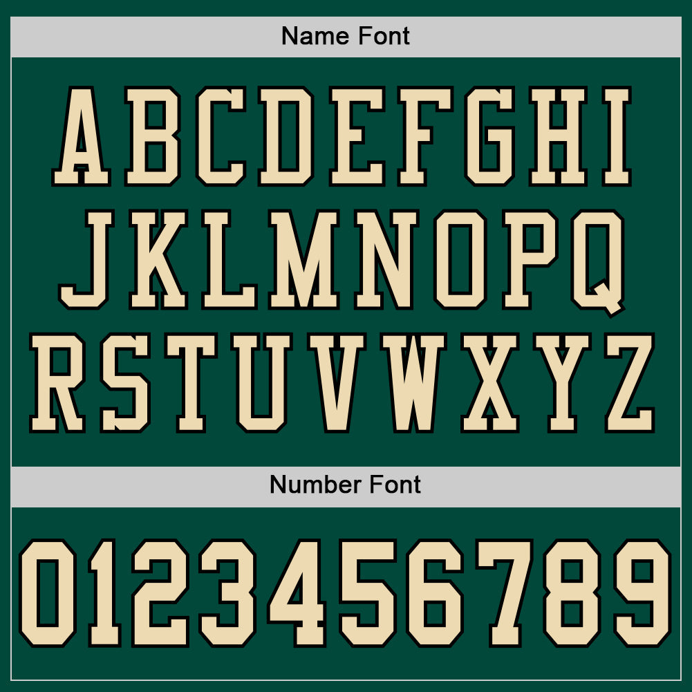 Custom Green Cream-Black Mesh Authentic Football Jersey view 4