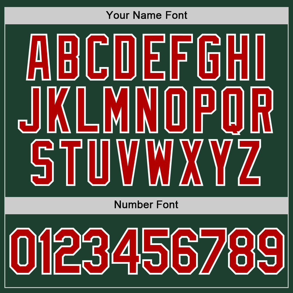 Custom Green Red-White Performance T-Shirt view 4