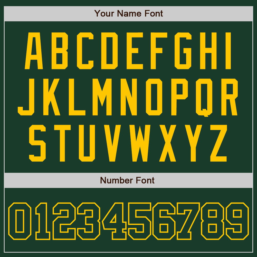 Custom Green Green-Gold Authentic Baseball Jersey view 5
