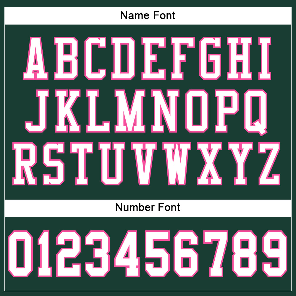 Custom Green White-Pink Mesh Authentic Football Jersey view 4