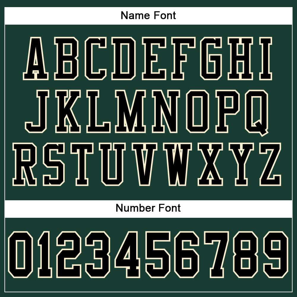 Custom Green Black-Cream Mesh Authentic Football Jersey view 4
