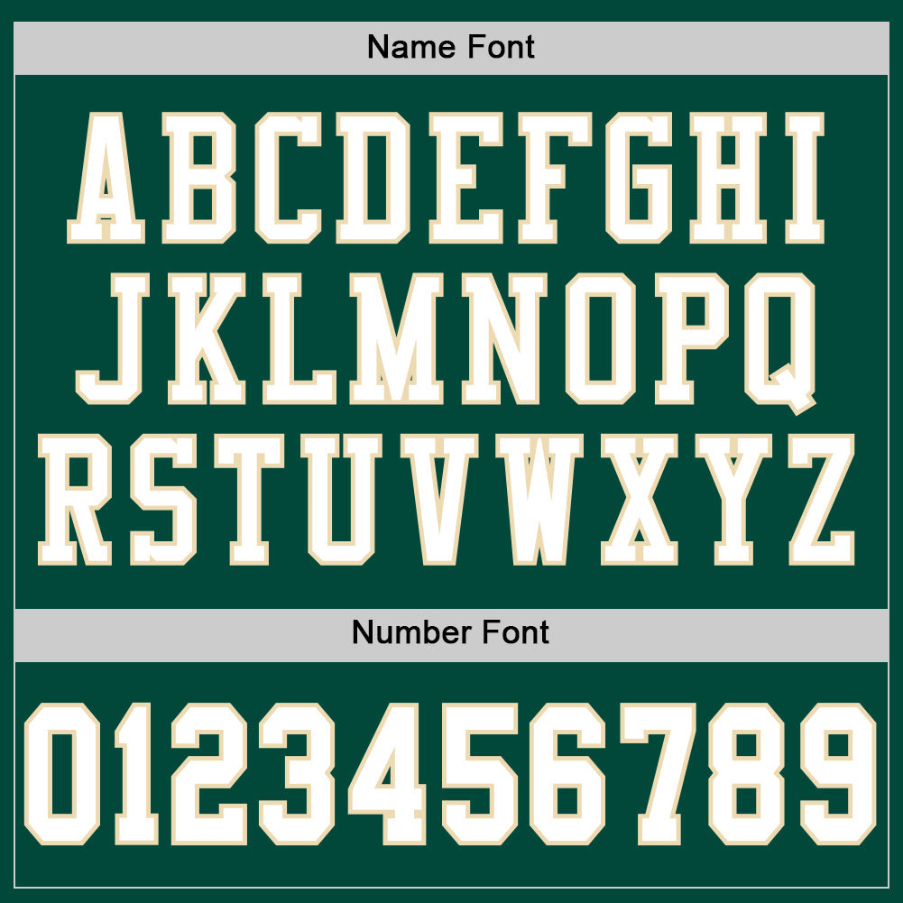 Custom Green White City Cream-Black Mesh Authentic Football Jersey view 4