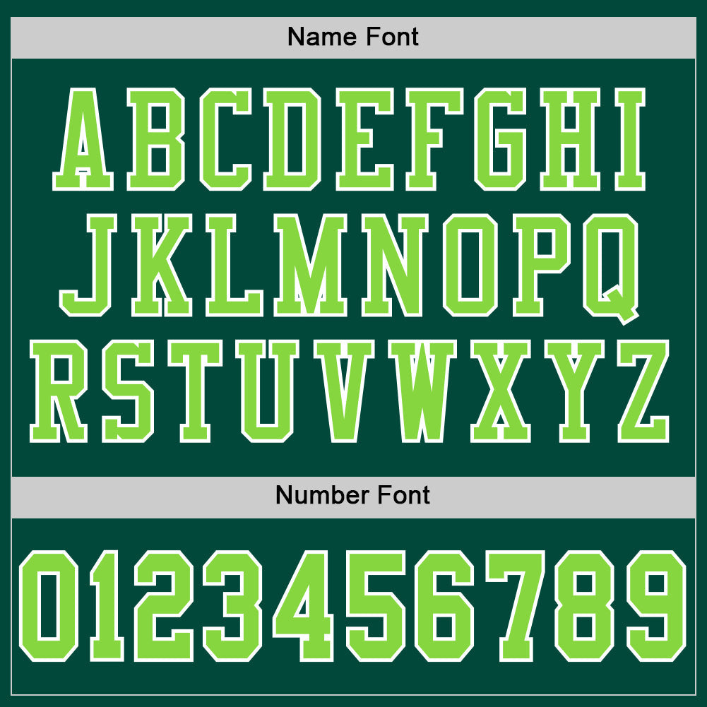 Custom Green Neon Green-White Mesh Authentic Football Jersey view 4