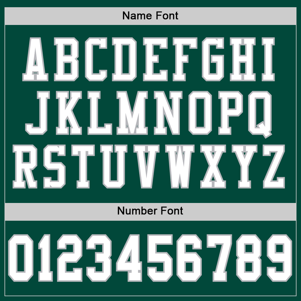 Custom Green White-Gray Mesh Authentic Football Jersey view 4