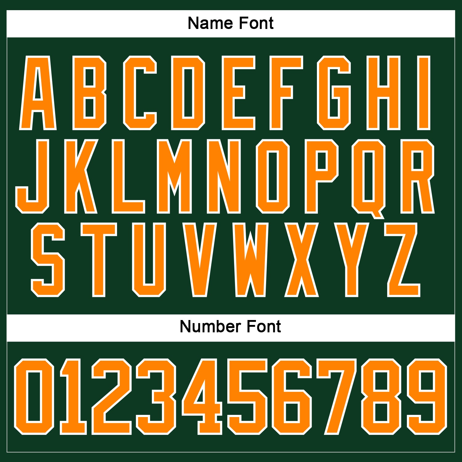 Custom Green Bay Orange-White Hockey Lace Neck Jersey view 5