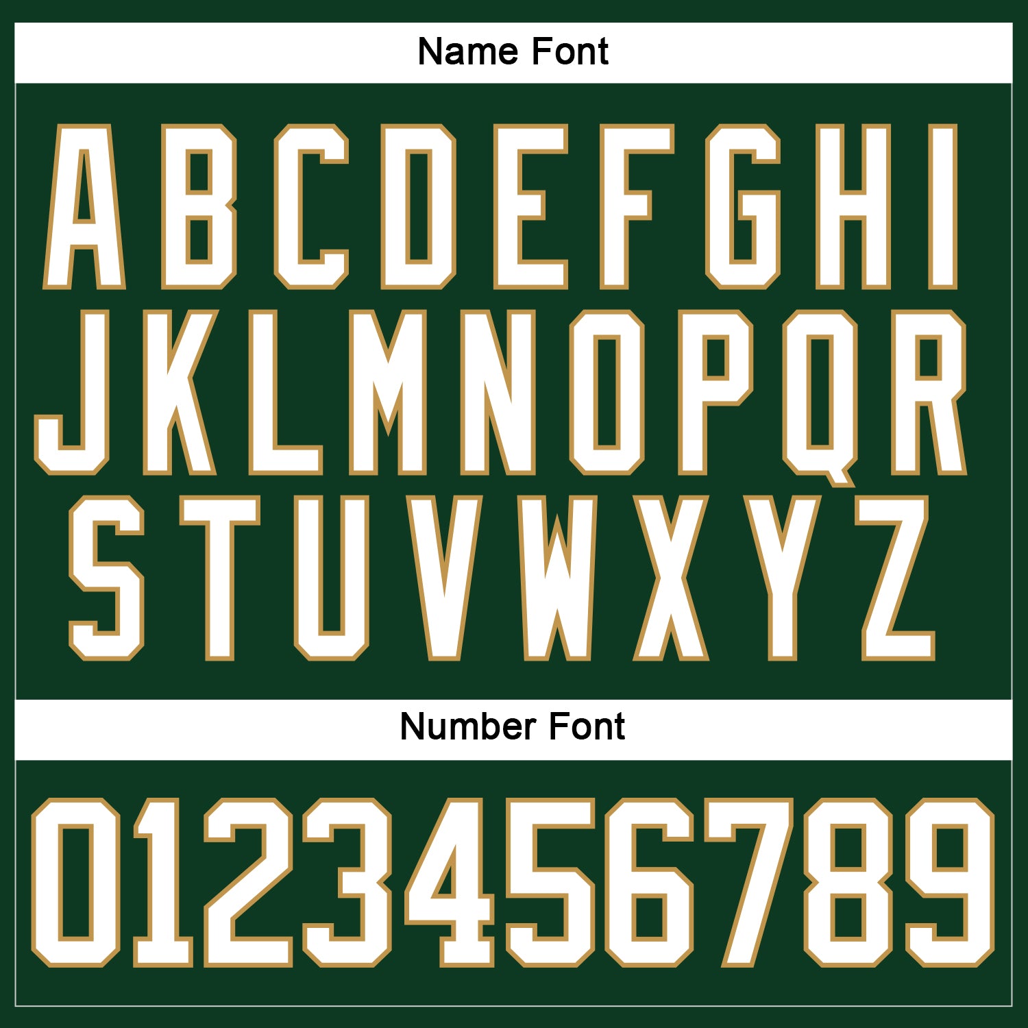 Custom Green White-Old Gold Hockey Lace Neck Jersey view 5