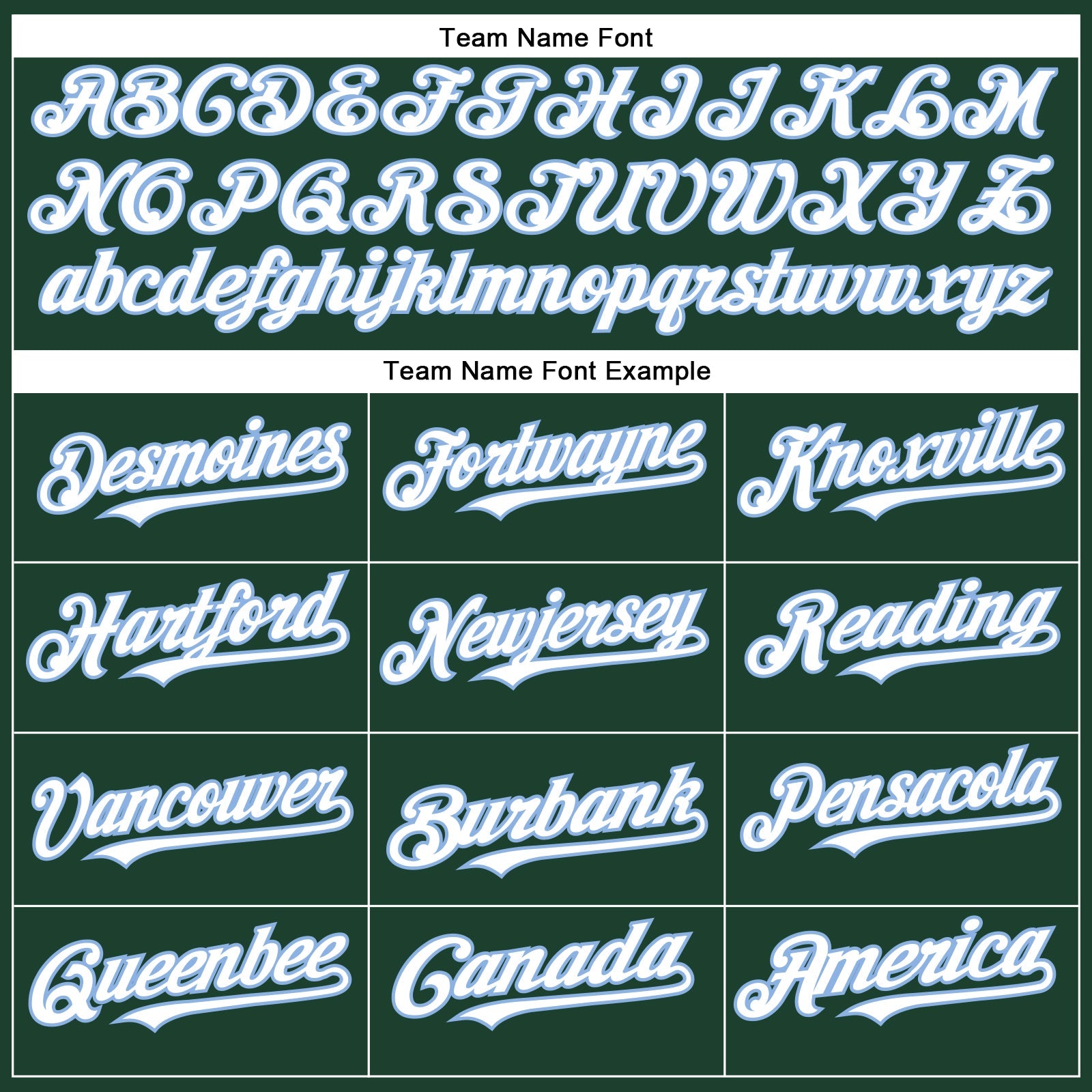 Custom Green White-Light Blue Authentic Baseball Jersey view 4