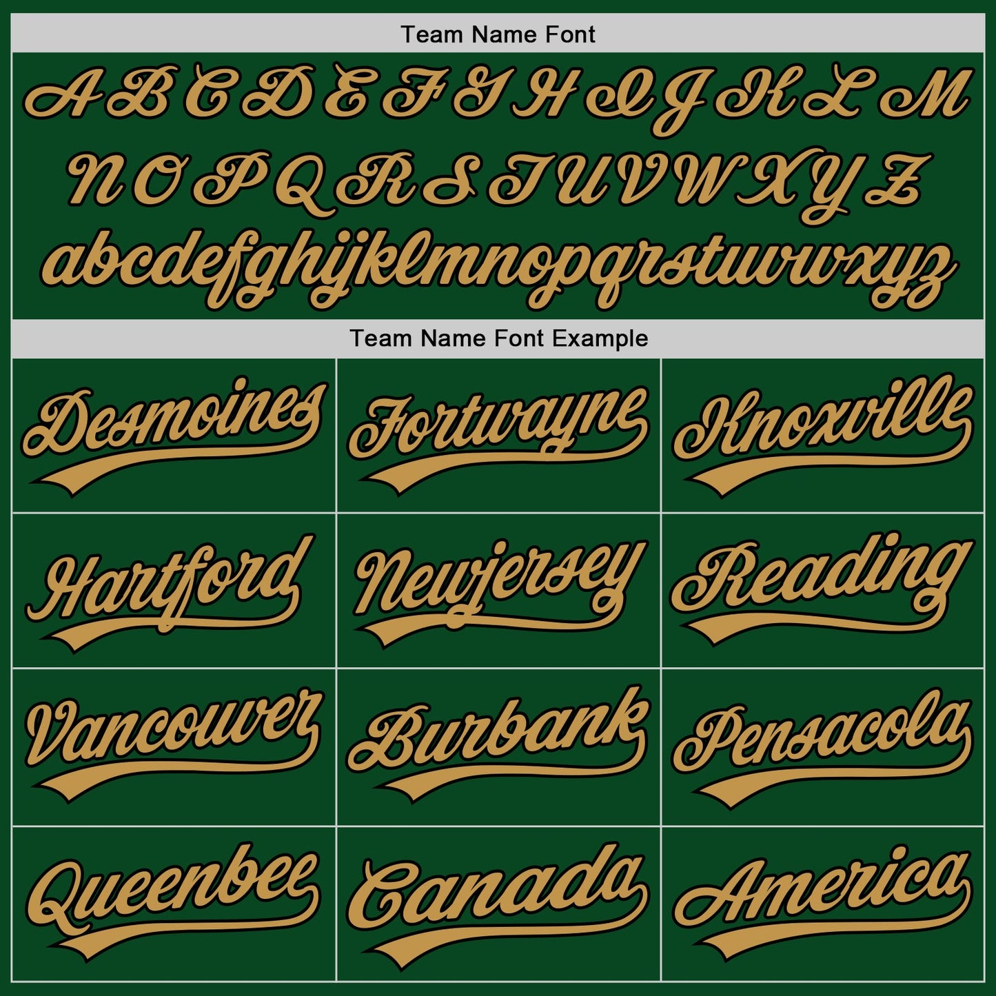 Custom Green Black-Old Gold Authentic Throwback Baseball Jersey view 4