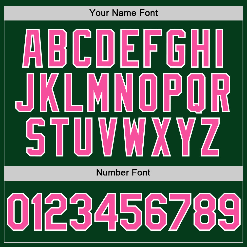 Custom Green Pink-White Mesh Authentic Throwback Baseball Jersey view 5