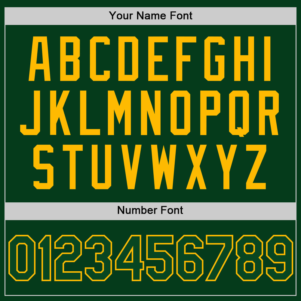 Custom Green Gold Mesh Authentic Throwback Baseball Jersey view 5