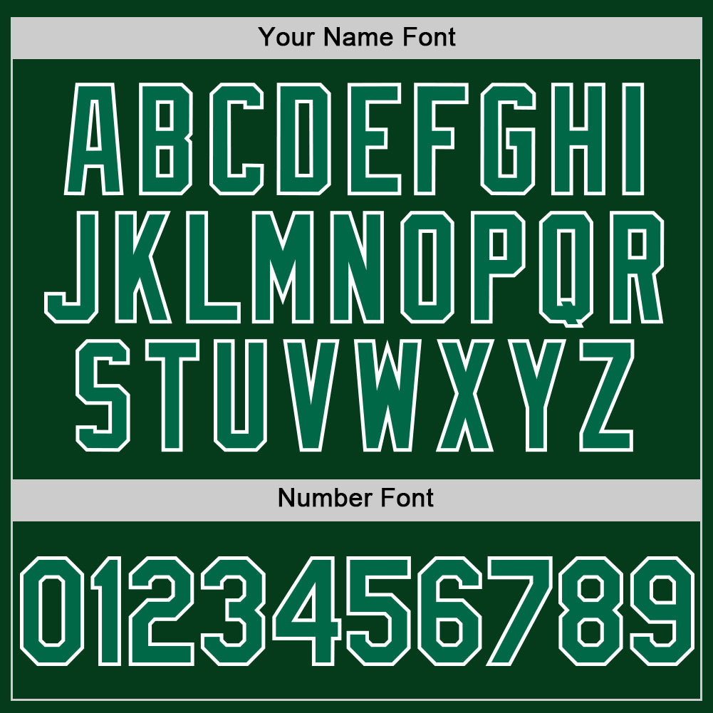 Custom Green Kelly Green-White Mesh Authentic Throwback Baseball Jersey view 5