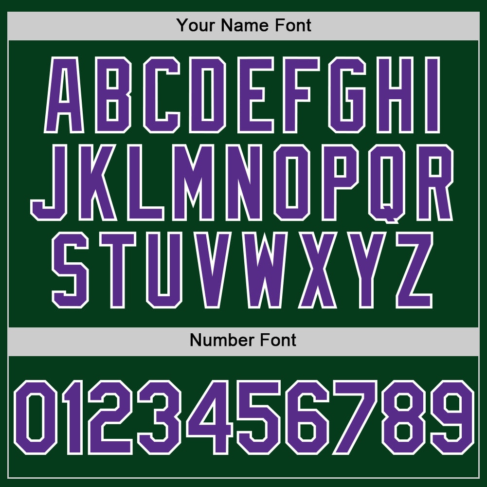 Custom Green Purple-White Mesh Authentic Throwback Baseball Jersey view 5