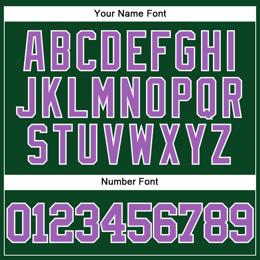 Custom Green Medium Purple-White Mesh Authentic Throwback Baseball Jersey view 5