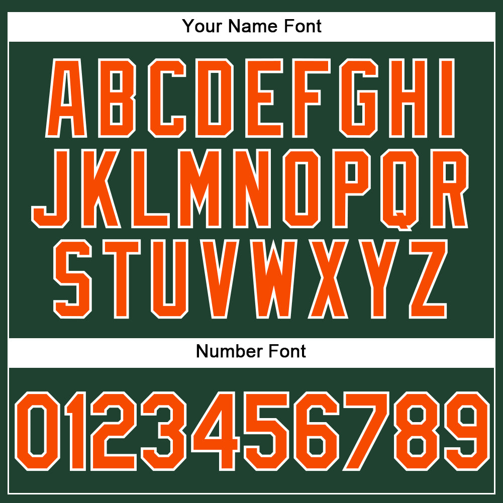 Custom Stitched Green Orange-White Sports Pullover Sweatshirt Hoodie view 5