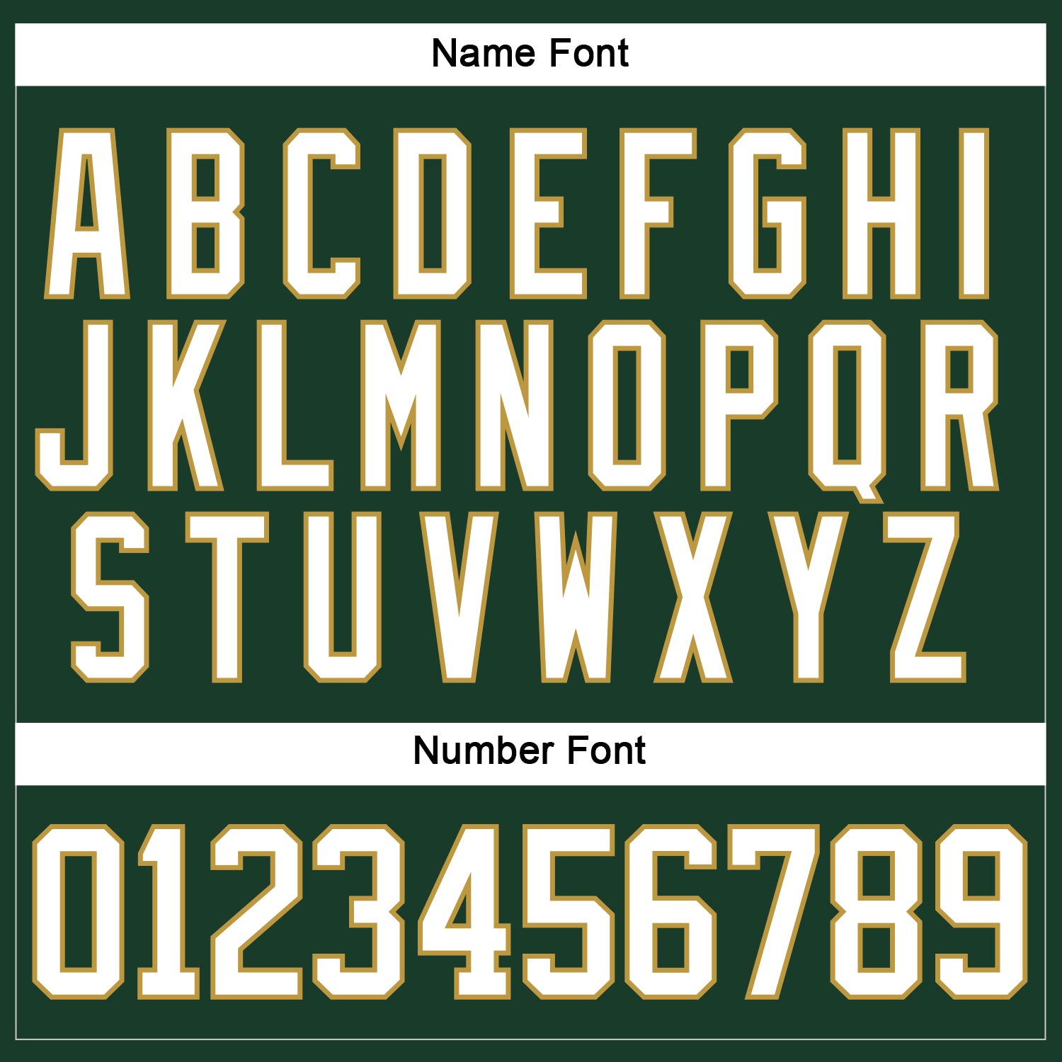 Custom Green White-Old Gold Hockey Lace Neck Jersey view 5