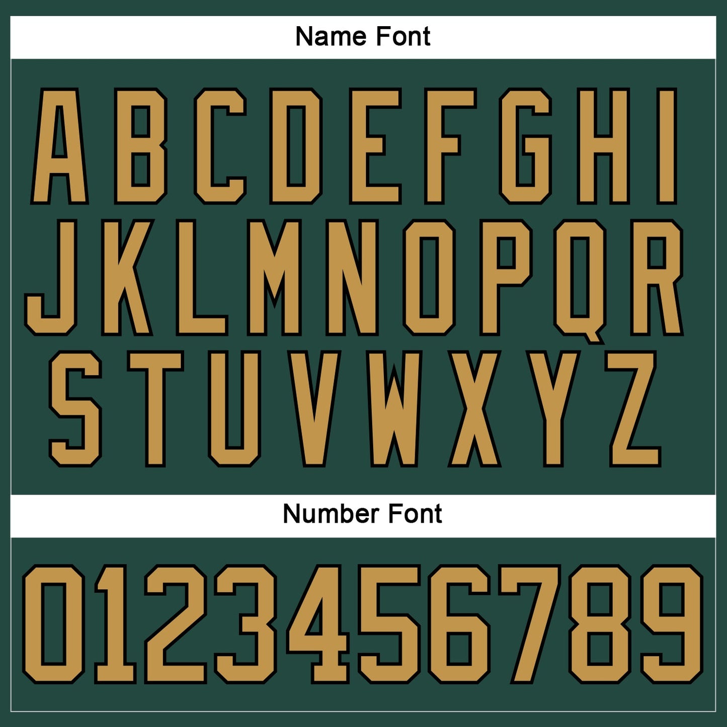 Custom Green Old Gold-Black Hockey Jersey view 5