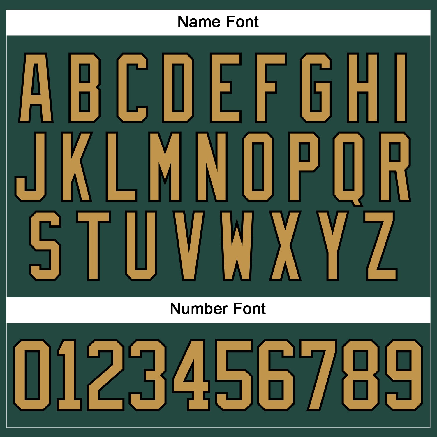 Custom Green Old Gold-Black Hockey Jersey view 5