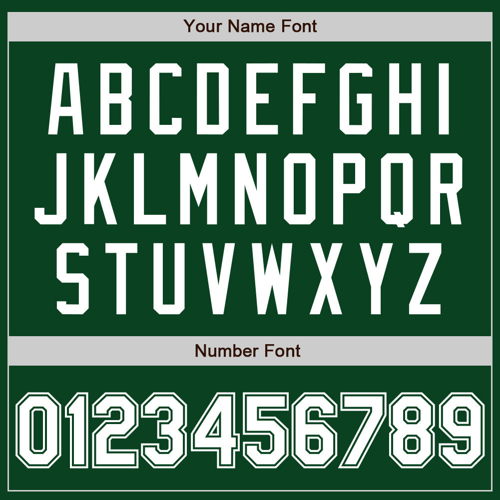 Custom Green White Authentic Baseball Jersey view 8