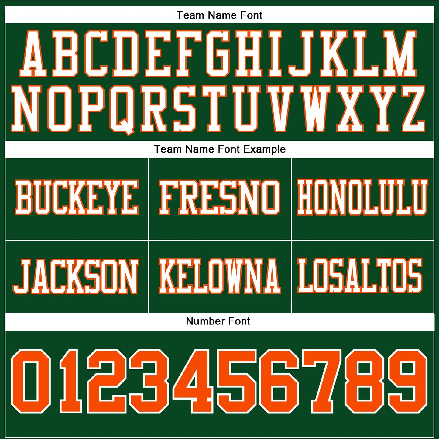 Custom Green Orange-White Authentic Football Jersey view 4