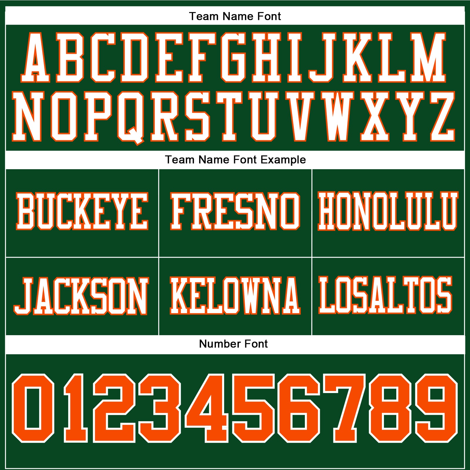 Custom Green Orange-White Authentic Football Jersey view 4