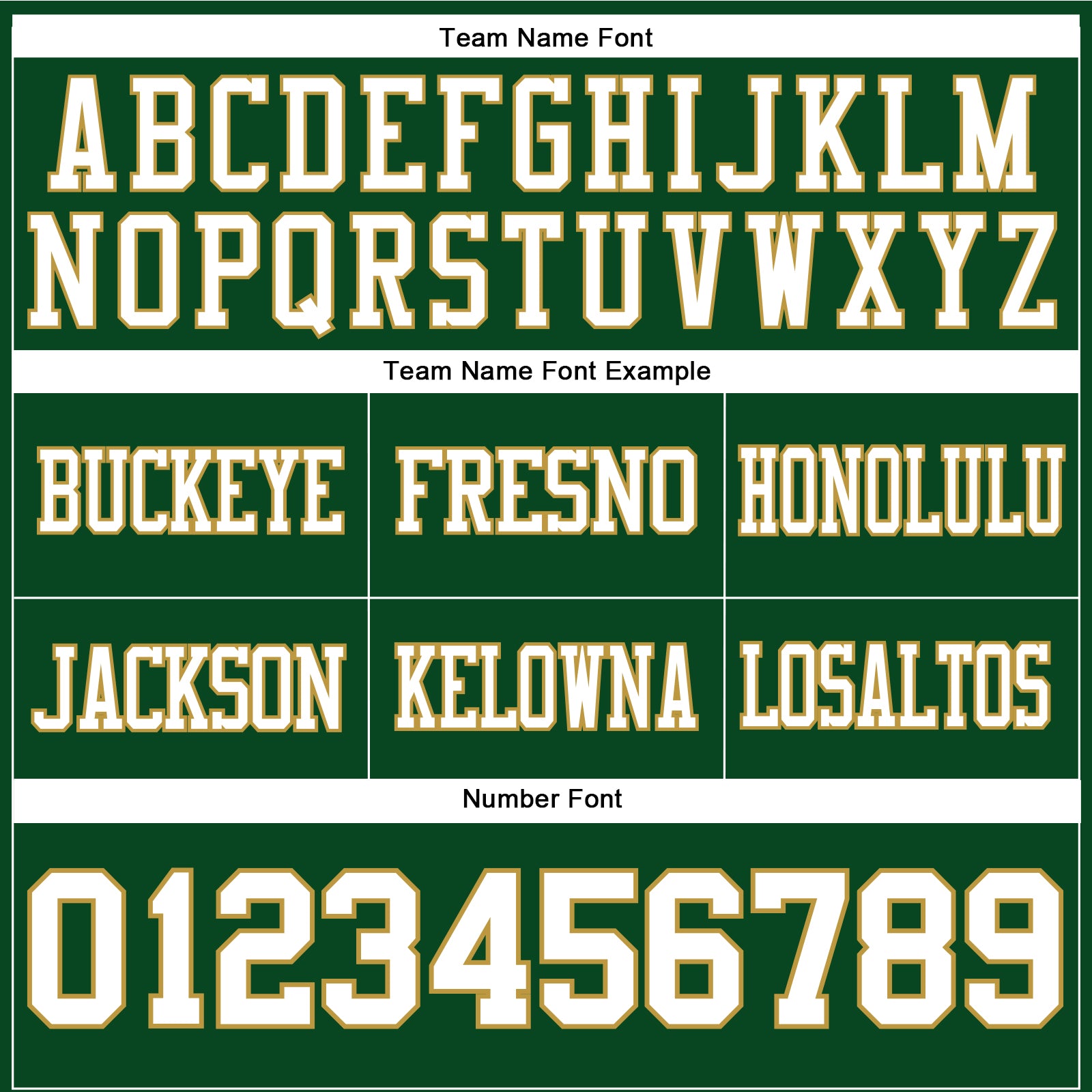 Custom Green White-Old Gold Authentic Football Jersey view 4