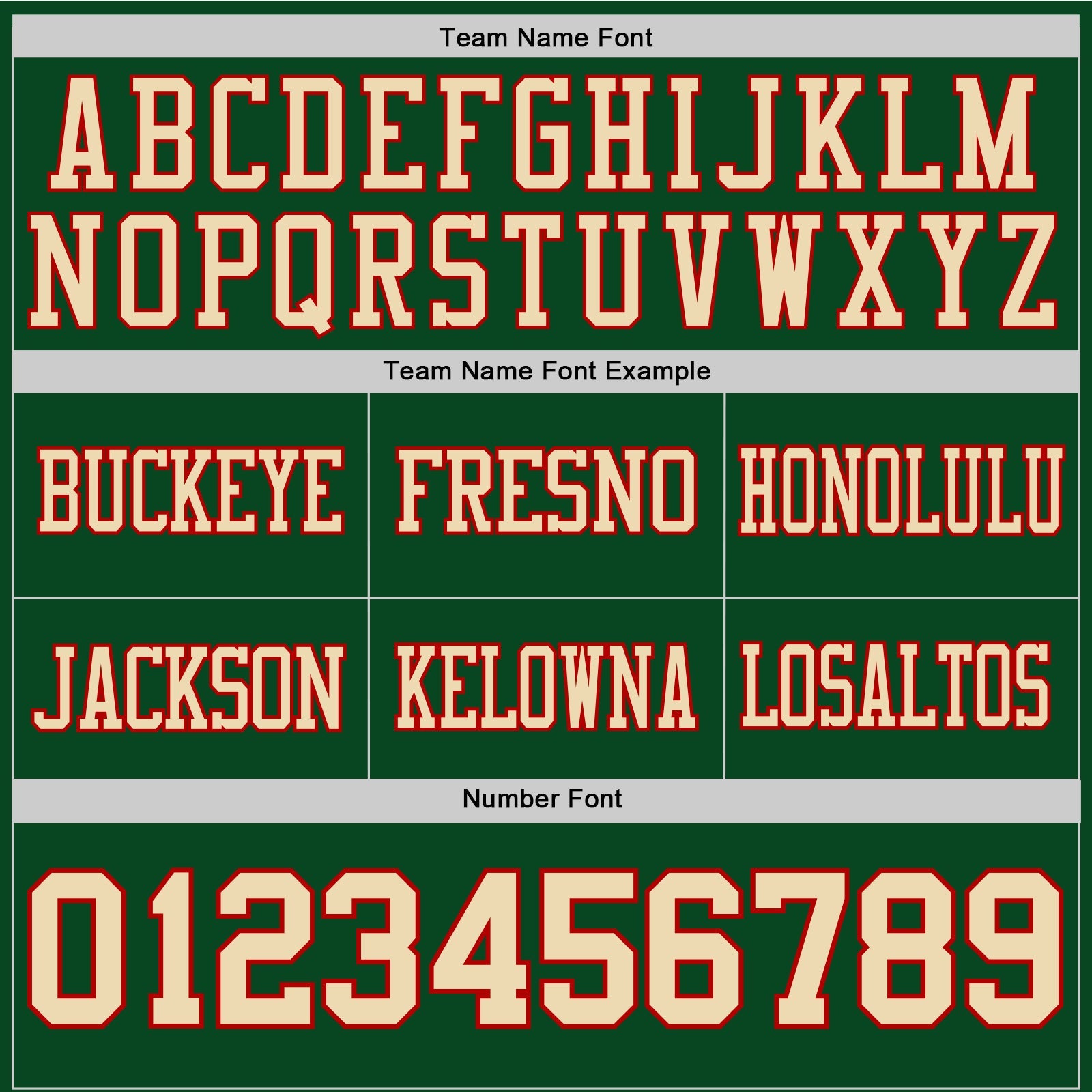 Custom Green Cream-Red Authentic Football Jersey view 4