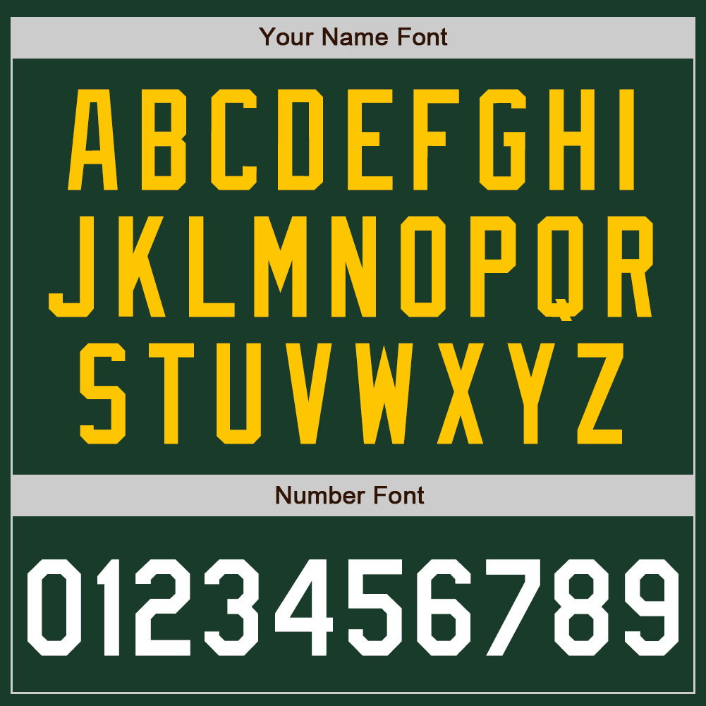 Custom Green White-Yellow Authentic Baseball Jersey view 5
