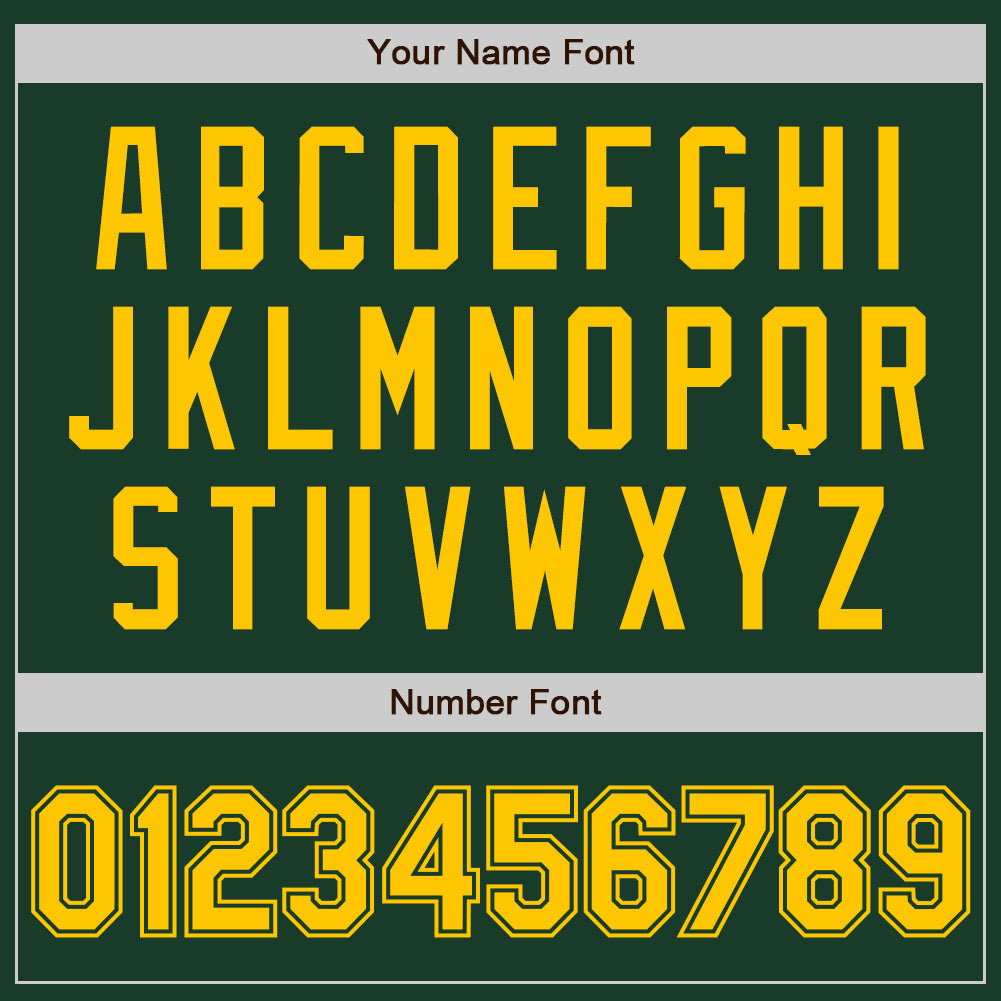 Custom Green Yellow Authentic Baseball Jersey view 5