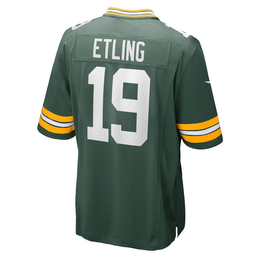 GB.Packers #19 Danny Etling Green Game Player Jersey Stitched American Football Jerseys - Main View