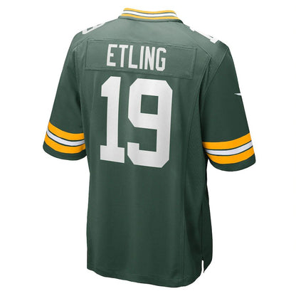 GB.Packers #19 Danny Etling Green Game Player Jersey Stitched American Football Jerseys - Main View