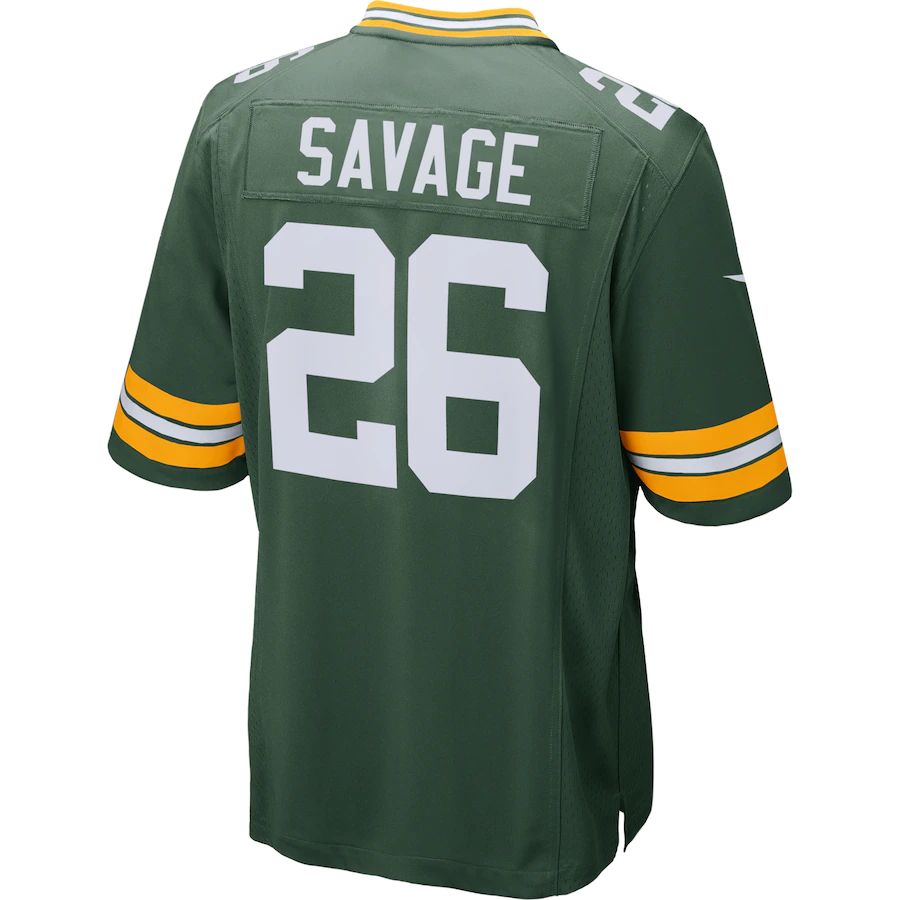 GB.Packers #26 Darnell Savage Green Game Jersey Stitched American Football Jerseys - Main View