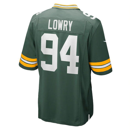 GB.Packers #94 Dean Lowry Green Game Jersey Stitched American Football Jerseys - Main View
