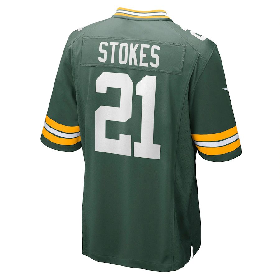 GB.Packers #21 Eric Stokes Green Player Game Jersey Stitched American Football Jerseys - Main View